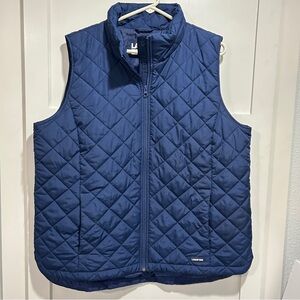 Lands End Quilted Vest Womens XL